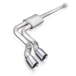 Ford F-150 Performance Exhaust - Stainless Works - Lightning Exit Cat Back with Dual Tips - Polished - `15-`20 Ford F-150 Performance Exhaust - Stainless Works - Lightning Exit Cat Back with Dual Tips - Polished - `15-`20